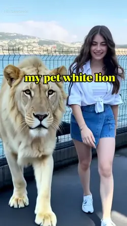 my pet white lion