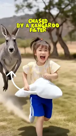 chased by kangaroo