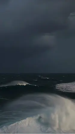 Thunderstorm at sea