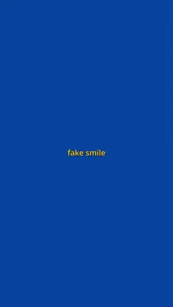 fake smile