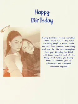 BIRTHDAY SISTER