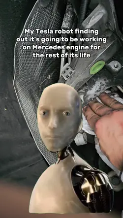 viral Tesla bot meme