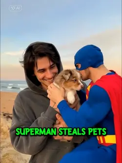 Superman steals pets