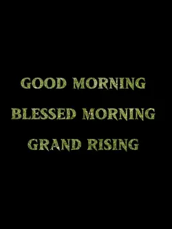 Morning greetings 