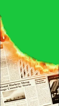 Newspaper burning