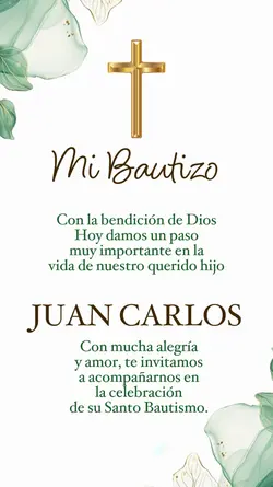 Invitacion bautismo