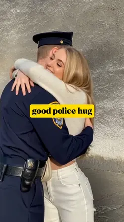 good police hug