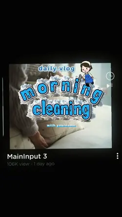 morning cleaning