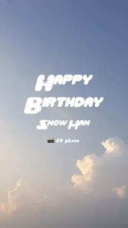 Happy Birthday ⛄️