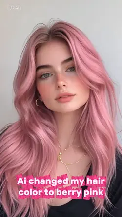 berry pink hair