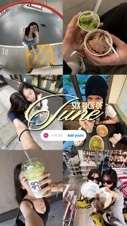 Six pics of june