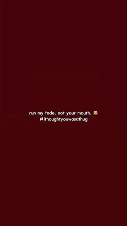 run my fade!!