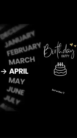APRIL BIRTHDAY