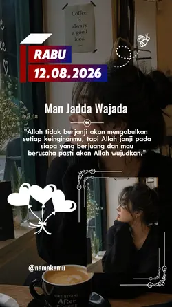 Rabu,12/08/2026