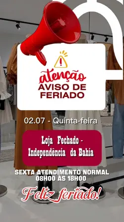 Aviso feriado