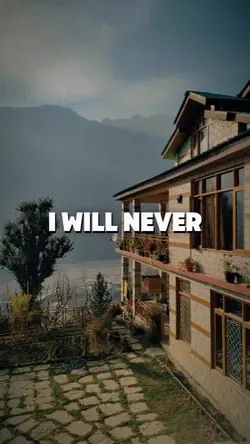 I will never stop