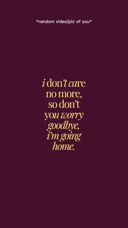 going home