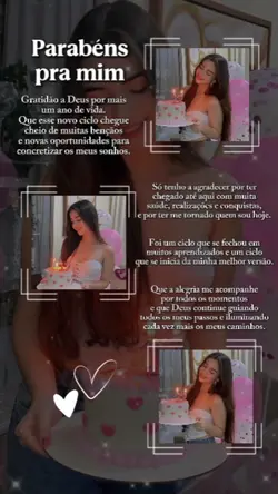 parabéns pra mim