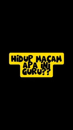 Hidup macam apa ini?