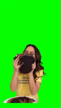 girl eating cake
