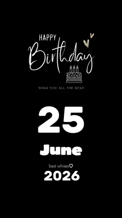 Hbd 25 June 2026