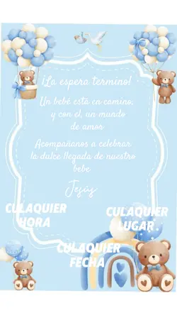 Invitación baby show