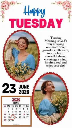 Tuesday 23 june 2026