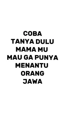 Mau ga punya mantu