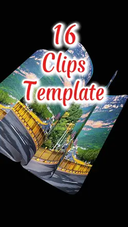 16 clips template