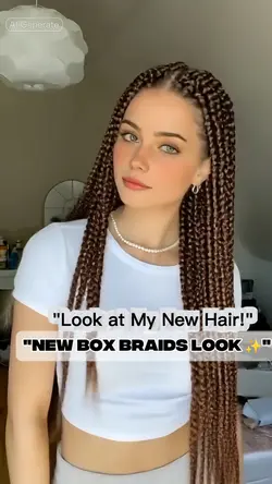 New Box Braids Look