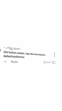 dia bukan pamer