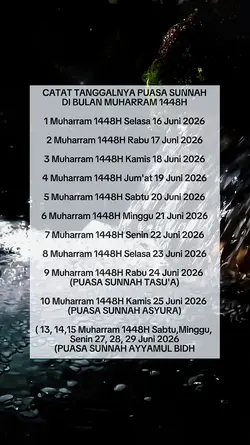 Catat tanggal puasa