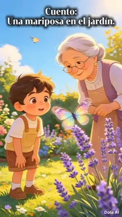 Cuento una mariposa.