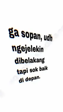 ga sopan udh
