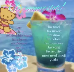 Pre summer stats!<3
