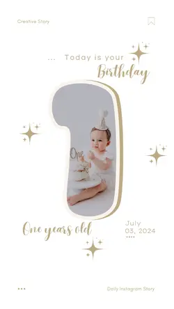 one years old baby