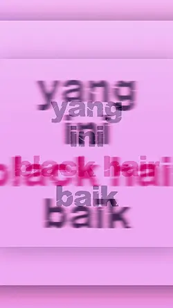 black hair baik