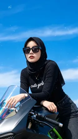 cewe naik motor