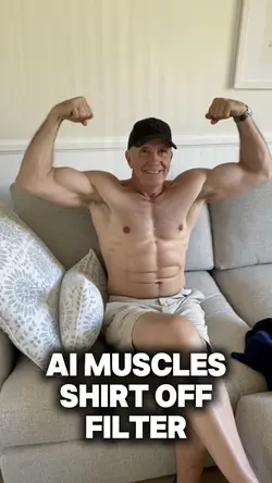 Shirt off muscles fi