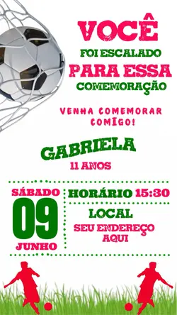 Convite Copa Menina🇧🇷