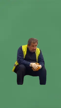 Man seating alone