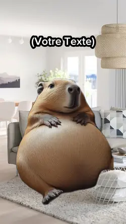 Capybara bien mangé