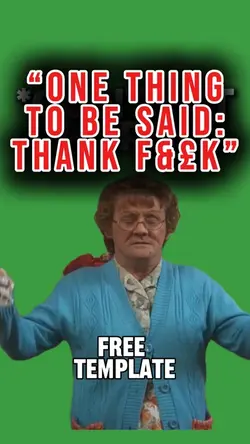 “THANK £&CK.” 