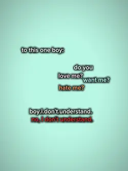 to this one boy