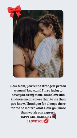 i love you mom
