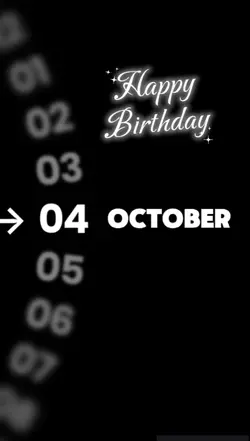 HBD 4 OCTOBER 