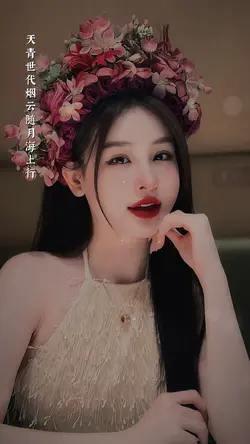 Cài hoa lên tóc