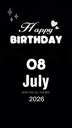 Birthday 8 July