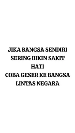 JIKA BANGSA SENDIRI
