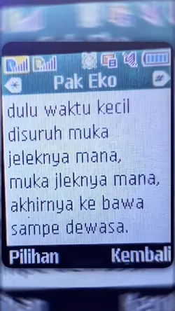 jeleknya kebawa smpe